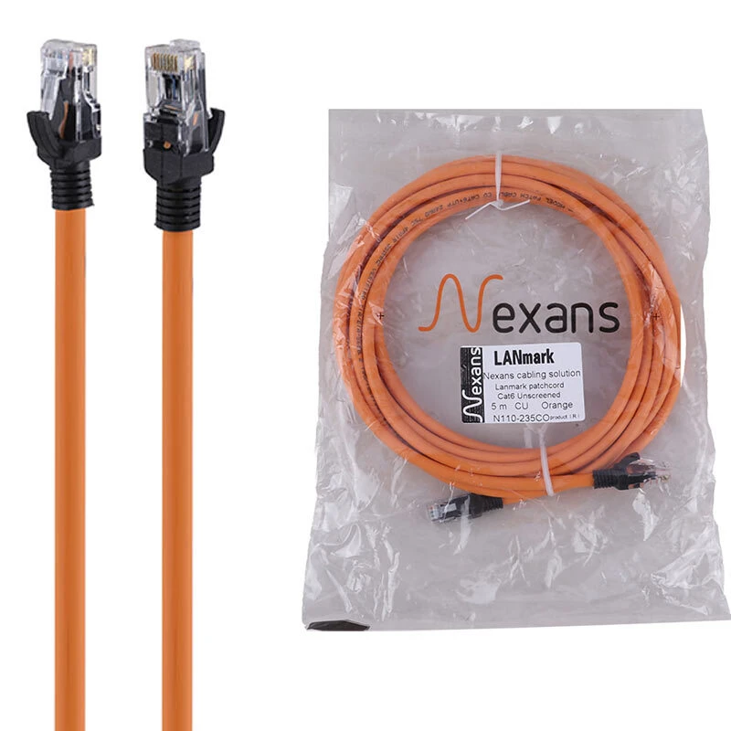 کابل شبکه Cat6 نگزنس N110-235CO طول 5 متر تمام مسی