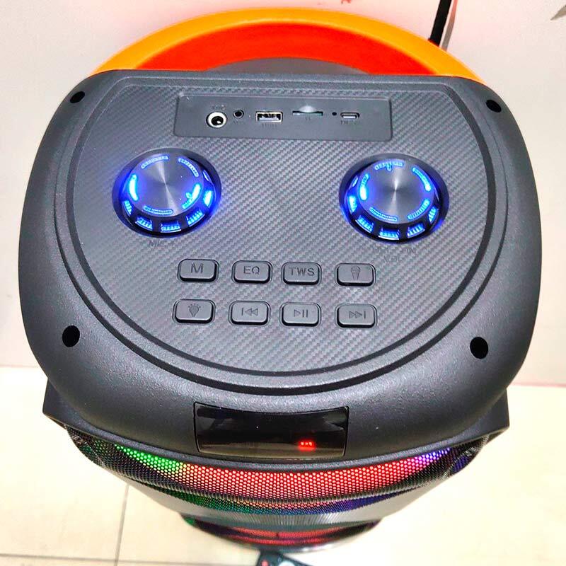 اسپیکر چمدانی بلوتوثی ایکس بیس ABS-8202 + میکروفون و ریموت کنترل