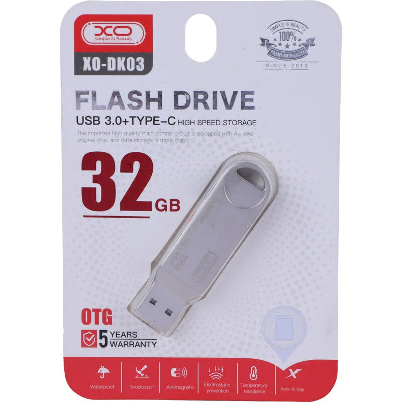 فلش 32 گیگ ایکس او XO-DK03 OTG Type-C USB3.0