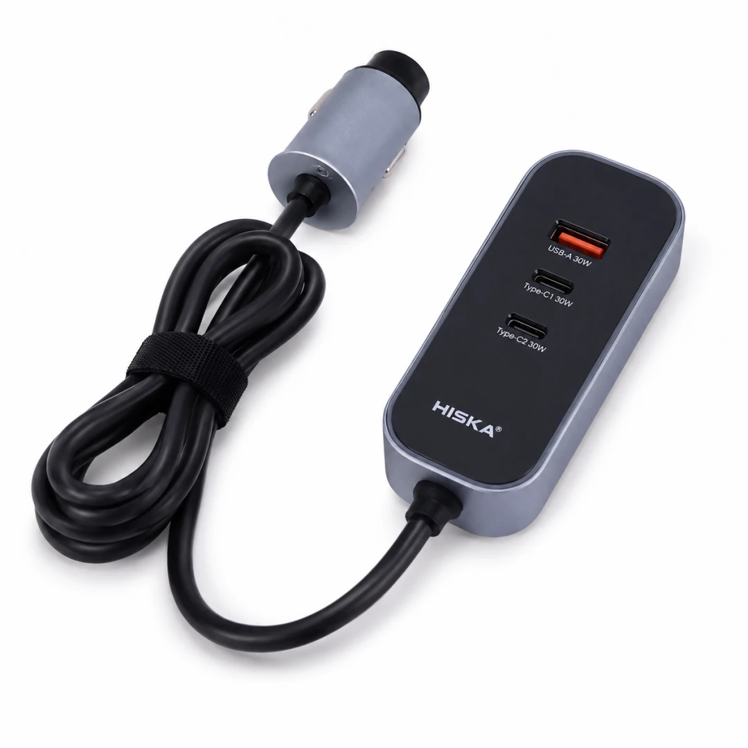 شارژر فندکی 30 وات هیسکا HCC-328