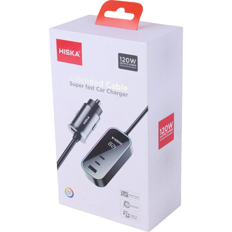 شارژر فندکی 30 وات هیسکا HCC-328