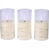 شمع LED طرح استوانه ای