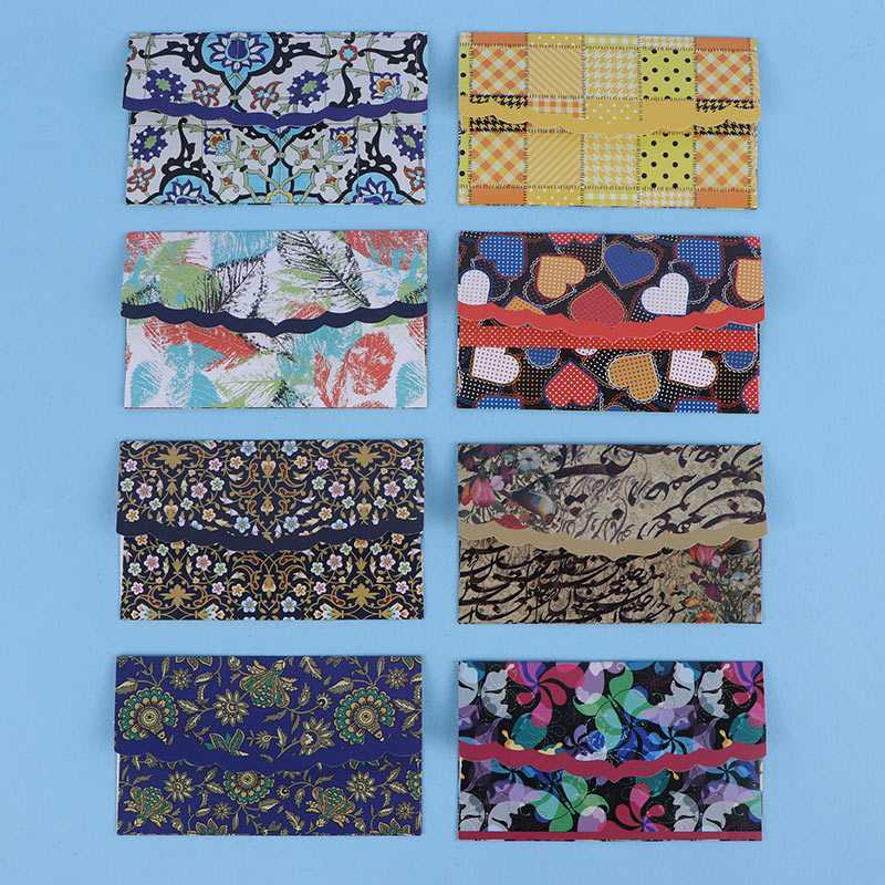 پاکت سکه طرح کلاسیک 60x105mm بسته 80 عددی