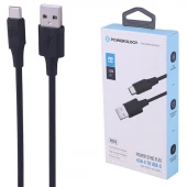 کابل تایپ سی فست شارژ 20 وات پاورولوژی PCAB015 طول 1.2 متر