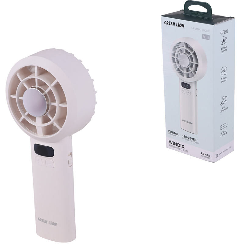 قیمت و خرید پنکه شارژی گرین لاین Windix PF-13 GNPF13WINWH