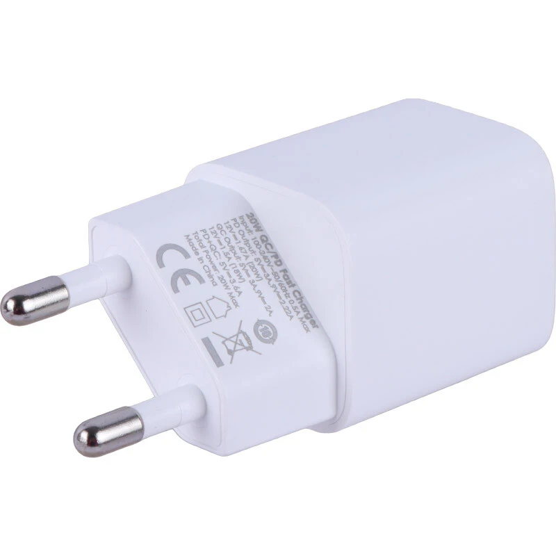 شارژر دیواری 20 وات الدینیو A2318C QC3.0 PD 3A + کابل تبدیل تایپ سی