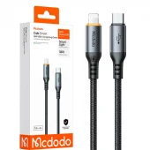 کابل تایپ سی به لایتنینگ فست شارژ 36 وات مک دودو CA-087 طول 1.2 متر