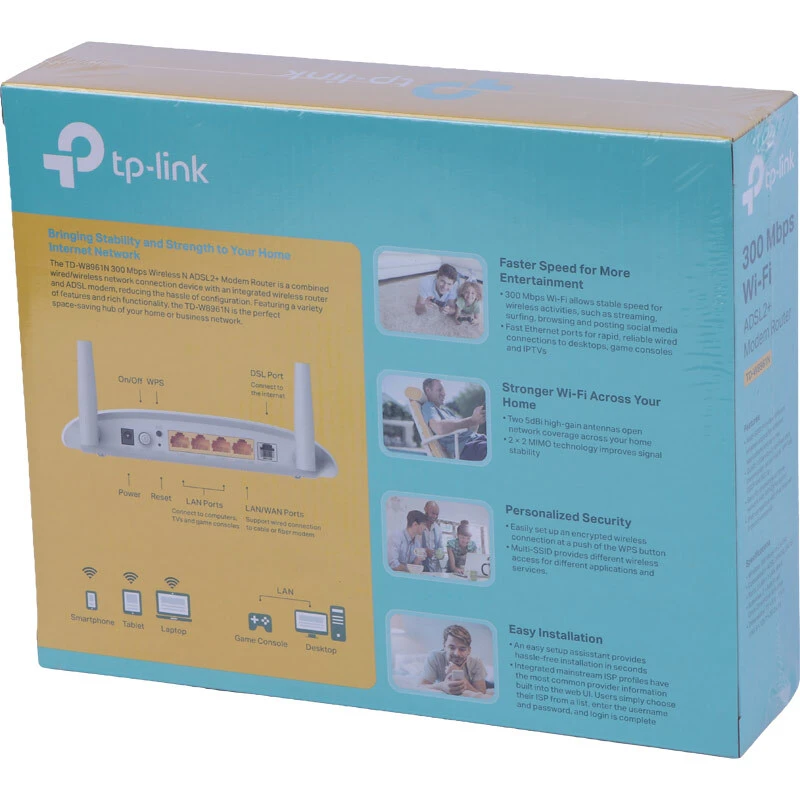 مودم روتر +ADSL2 تی پی لینک TD-W8961N
