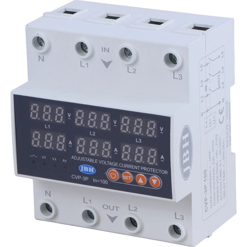 محافظ ولتاژ سه فاز 100 آمپر جی بی اچ CVP-3P
