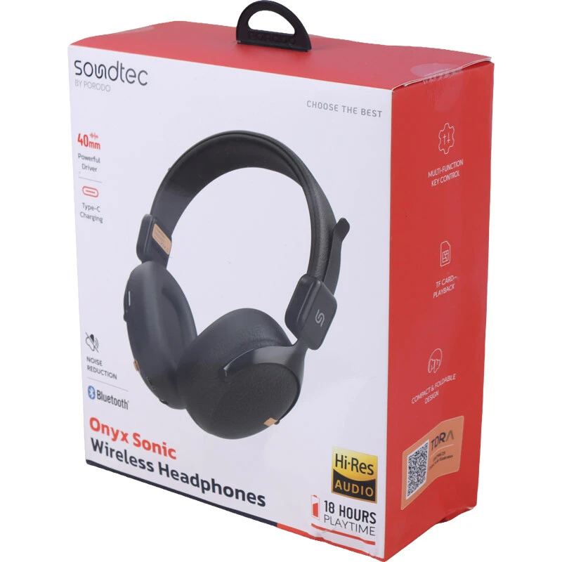 هدفون بلوتوثی پرودو Soundtec Onyx Sonic PDSTWLEP053