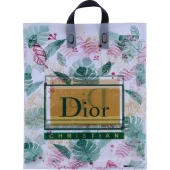 نایلون دسته دار دسته تقویتی طرح Dior سایز 60*45 سانتی متر بسته 1 کیلویی