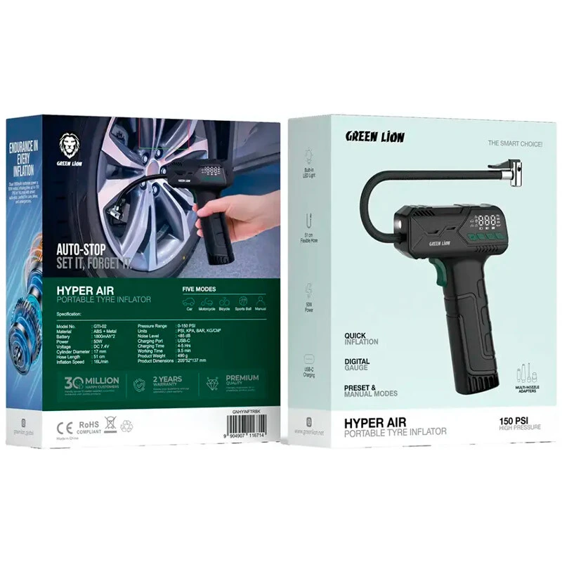 پمپ باد گرین لاین Hyper Air GTI-02 GNHYINFTRBK