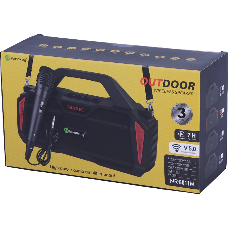 اسپیکر بلوتوثی نیو ریکسینگ NR-6011M + میکروفون