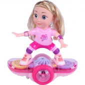 اسباب بازی دختر اسکیت برد سوار موزیکال چرخشی جعبه ای Skate Jia Shuo NO.5688 کد 301368