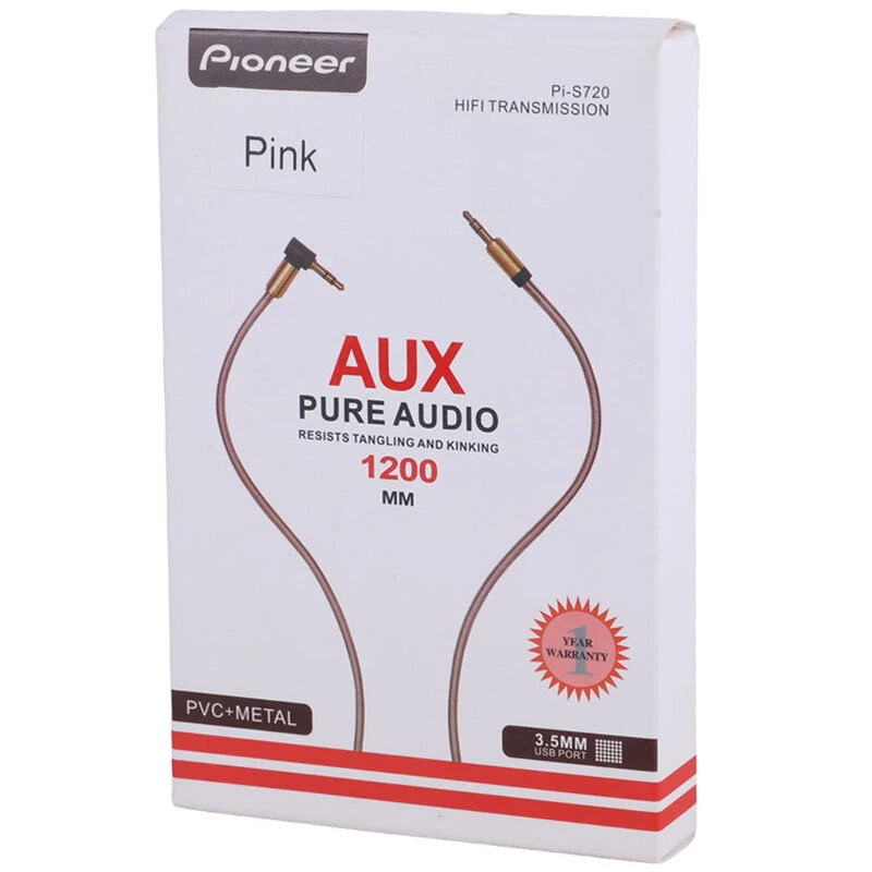 کابل AUX پایونیر Pi-S720 یکسر L طول 1.2 متر