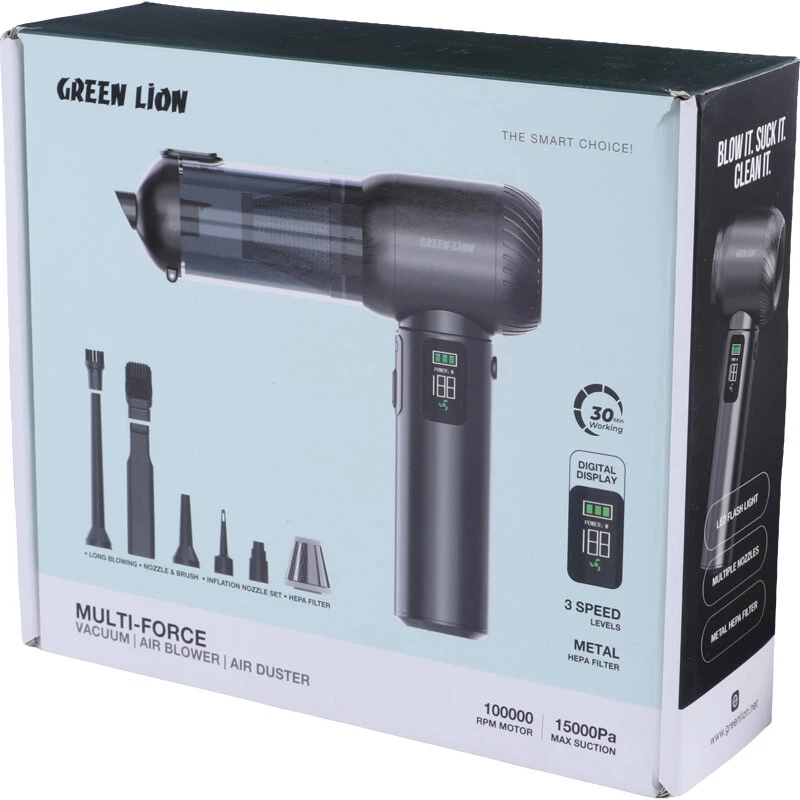 جت فن و جارو شارژی گرین لاین GB-286X GNMUFORCEGY