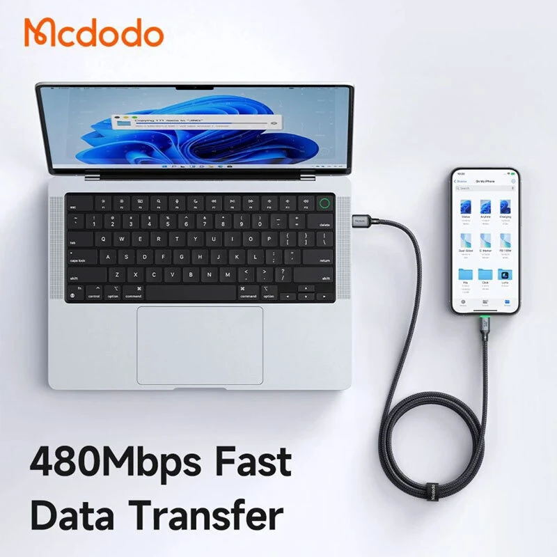کابل لایتنینگ فست شارژ 3 آمپر مک دودو Cab Luma CA-6541 طول 2 متر