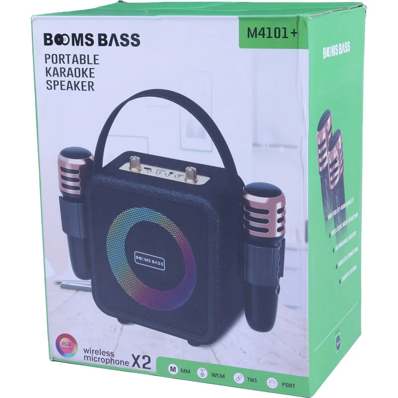 اسپیکر بلوتوثی Booms Bass M4101 Plus + میکروفون