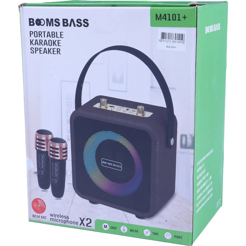 اسپیکر بلوتوثی Booms Bass M4101 Plus + میکروفون