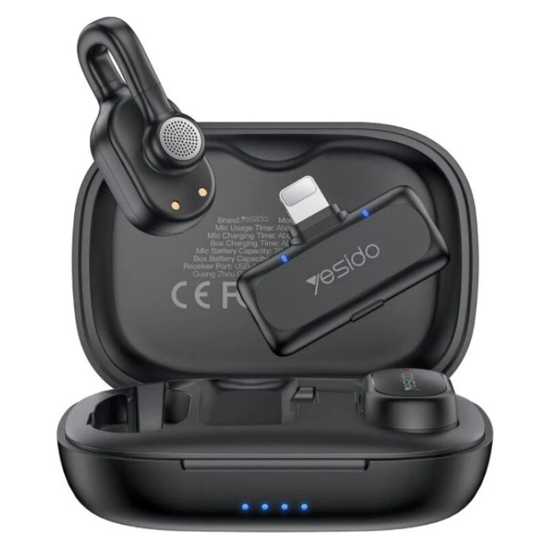میکروفون یقه ای بی سیم دوتایی یسیدو KR24 Lightning