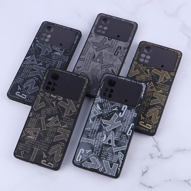 قاب PC شیائومی Poco X4 Pro 5G طرح لاتین محافظ لنزدار