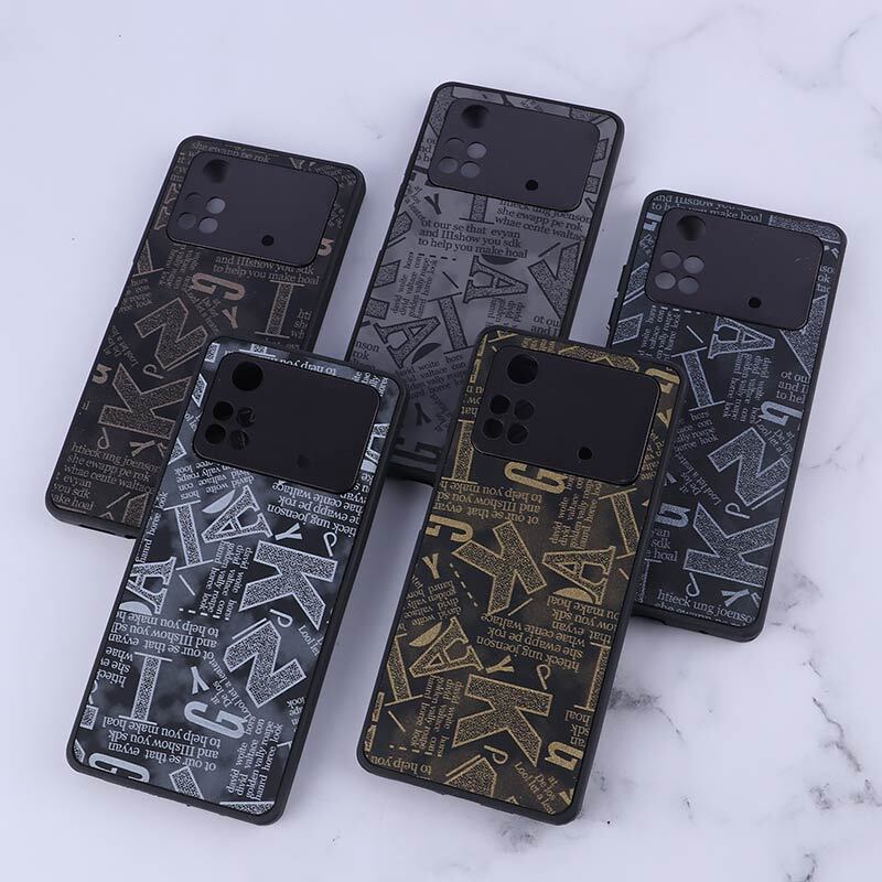 قاب PC شیائومی Poco M4 Pro طرح لاتین محافظ لنزدار