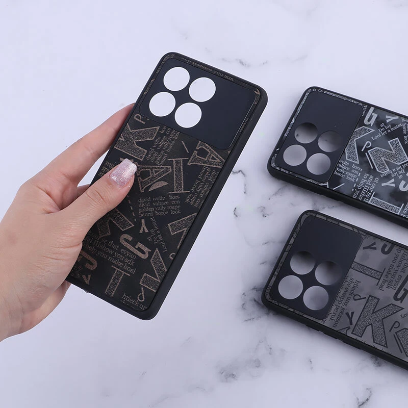 قاب PC شیائومی Poco X6 Pro طرح لاتین محافظ لنزدار