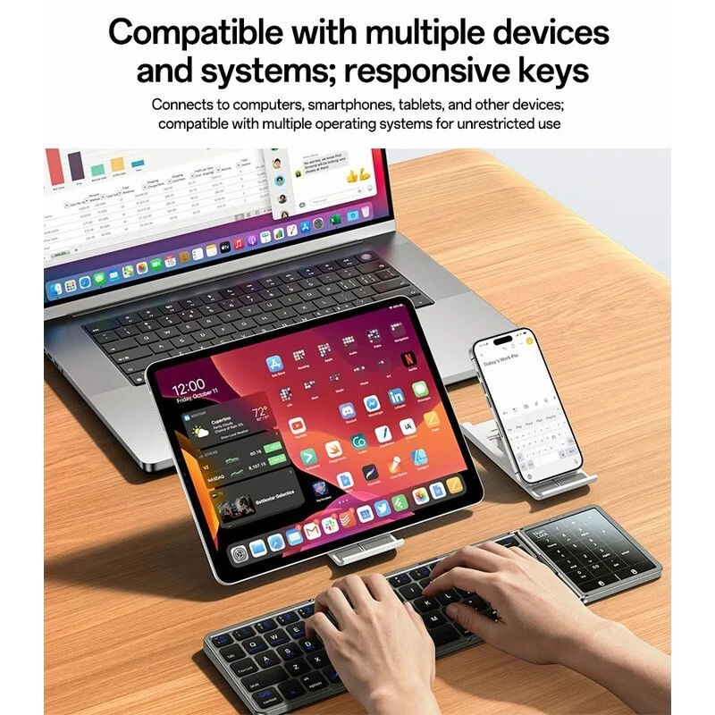 کیبورد بی سیم تاشو یسیدو KB49