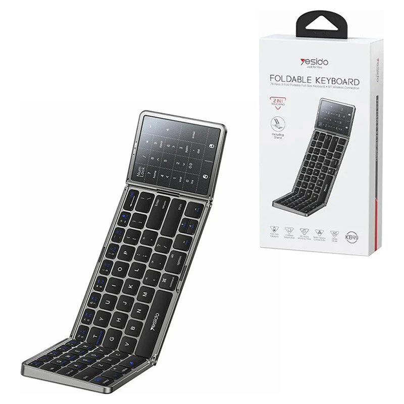 کیبورد بی سیم تاشو یسیدو KB49