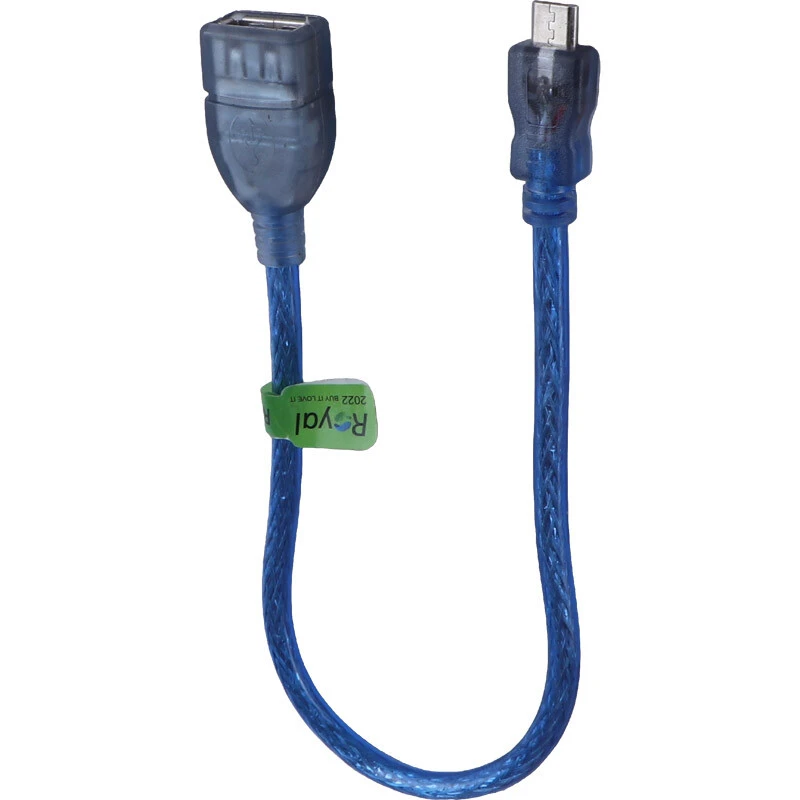 کابل کوتاه افزایش طول Micro USB رویال طول 30 سانتی متر