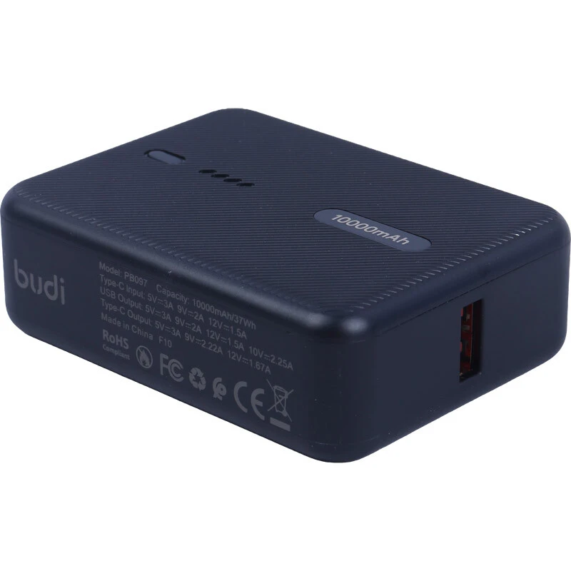 پاور بانک فست شارژ بودی PB097 PD QC3.0 22.5W ظرفیت 10000 میلی آمپر ساعت