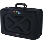 کیف کنسول بازی دوکاره PS5 Pro / Slim نخل مخملی + نگهدارنده هدست