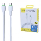 کابل دو سر تایپ سی فست شارژ 65 وات بودی DC261TT30 طول 3 متر