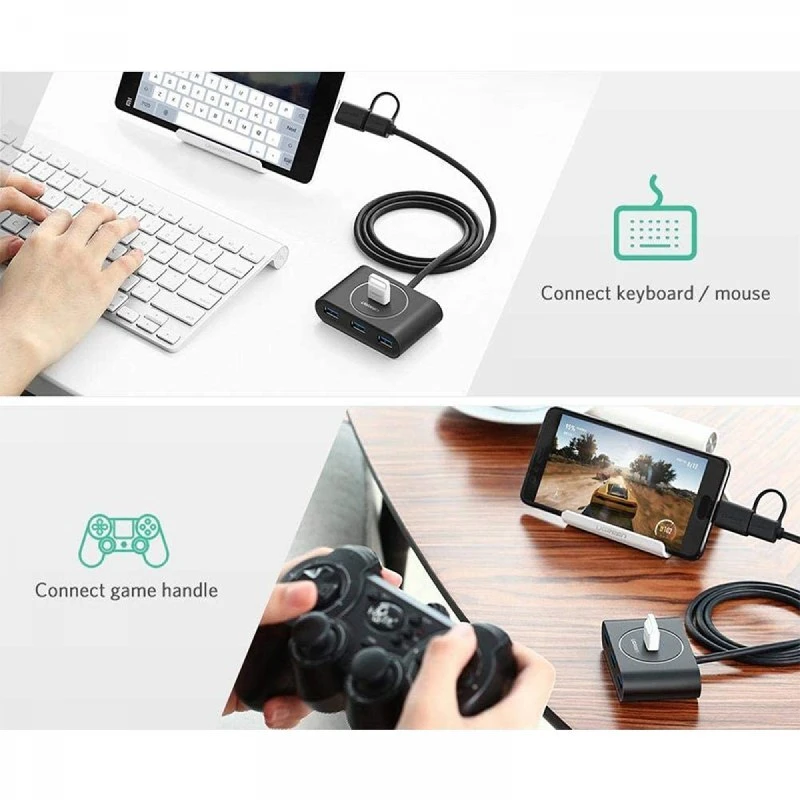 هاب 4 پورت Type-C / USB 3.0 یوگرین CR113-40850