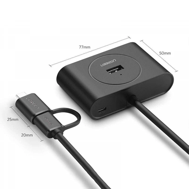هاب 4 پورت Type-C / USB 3.0 یوگرین CR113-40850
