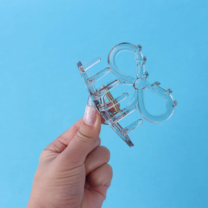 کلیپس مو شیشه ای طرح بی نهایت کد H032511-05 بسته 12 عددی