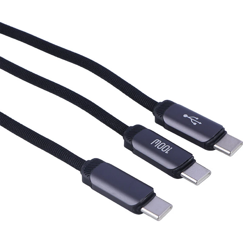 کابل دو سر فست شارژ 100 وات بودی DC266TTT12 طول 1.2 متر