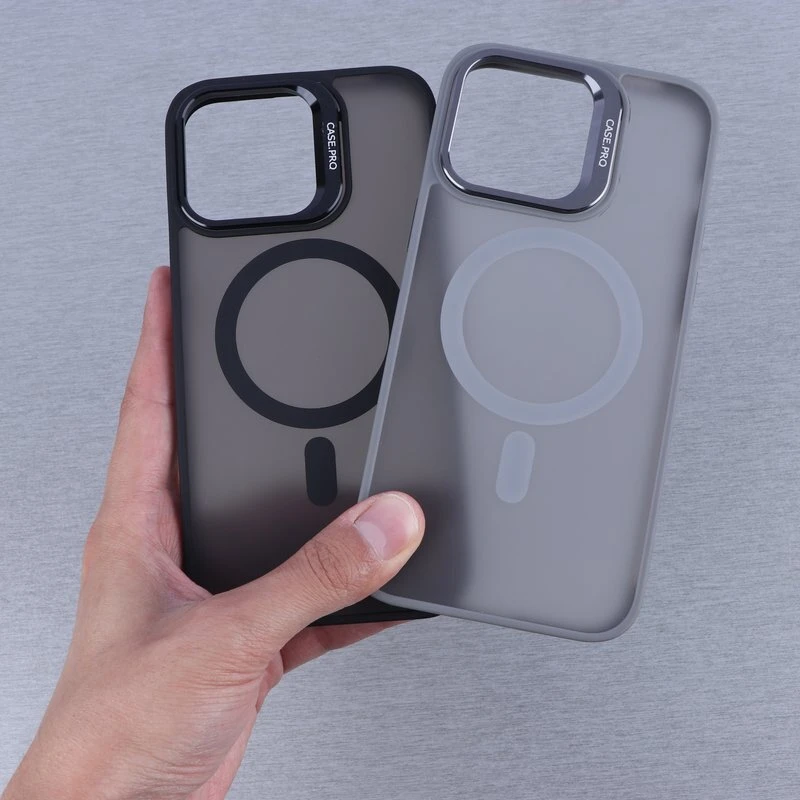 قاب Case Pro پشت مات استندشو با محافظ لنز رینگی