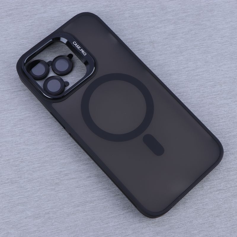 قاب Case Pro پشت مات استندشو با محافظ لنز رینگی