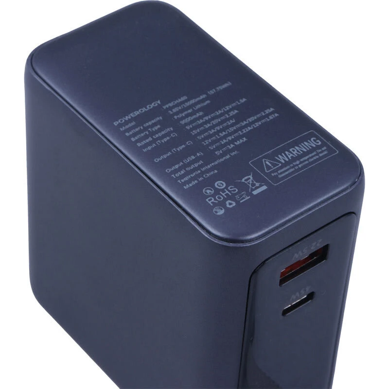 پاور بانک فست شارژ پاورولوژی PPBCHA60 PD QC 45W ظرفیت 15000 میلی آمپر ساعت