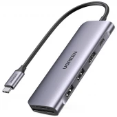 هاب 6 پورت Type-C یوگرین CM195-70411