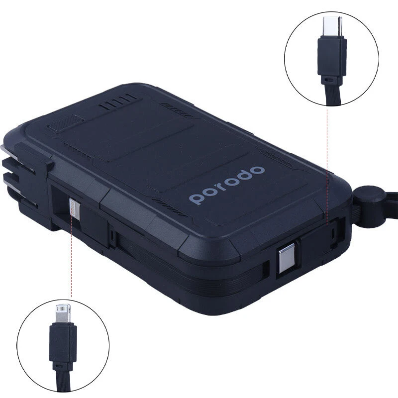 شارژر دیواری و پاور بانک فست شارژ پرودو PD-PBFCH051 PD 22.5W ظرفیت 10000 میلی آمپر ساعت