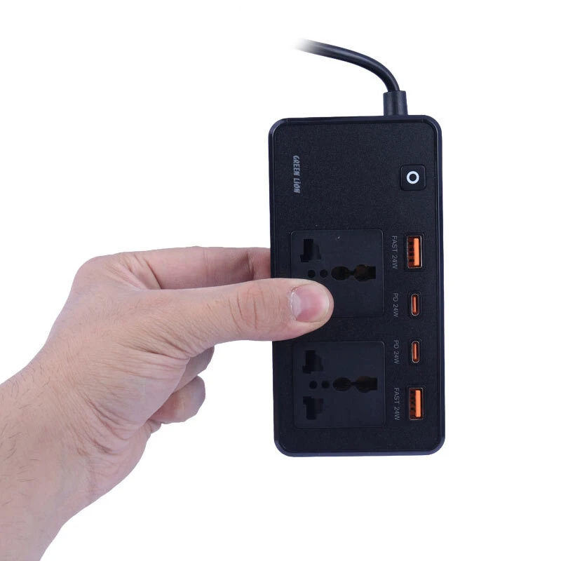 شارژر فندکی و چند راهی گرین لاین GC-200 QC3.0 PD 200W