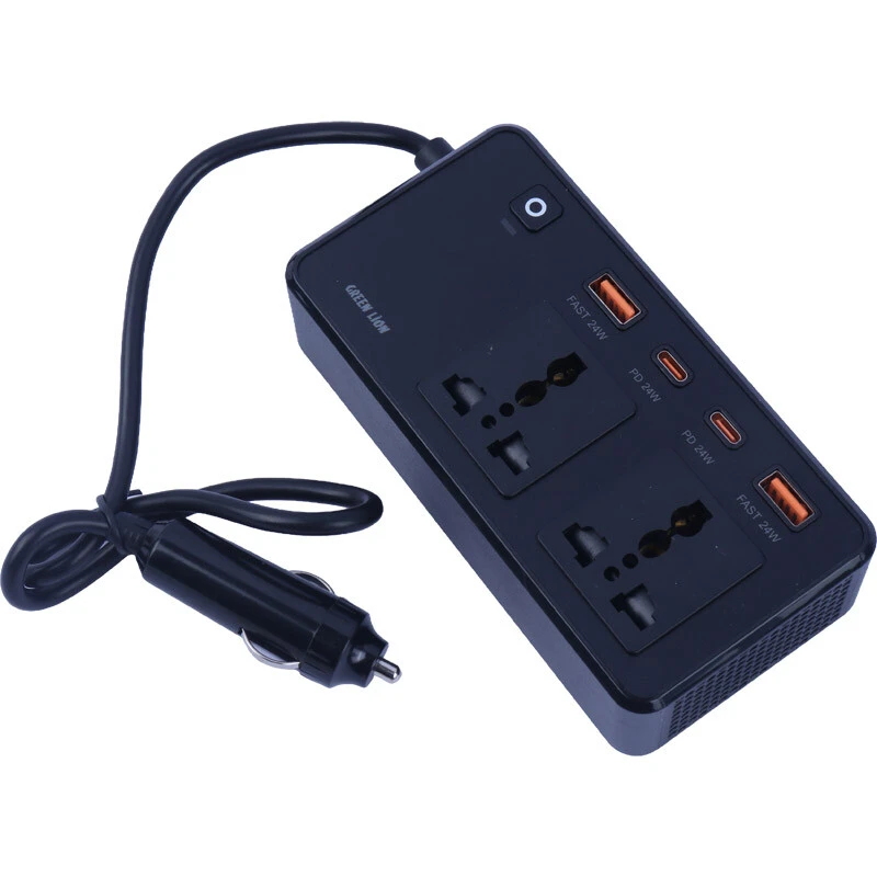 شارژر فندکی و چند راهی گرین لاین GC-200 QC3.0 PD 200W