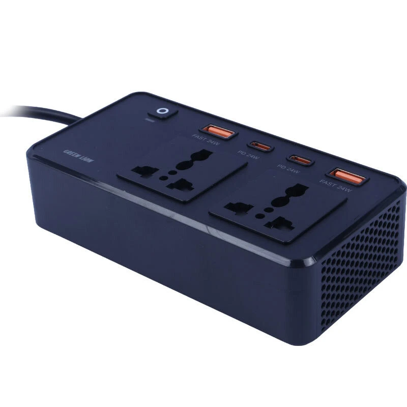 شارژر فندکی و چند راهی گرین لاین GC-200 QC3.0 PD 200W