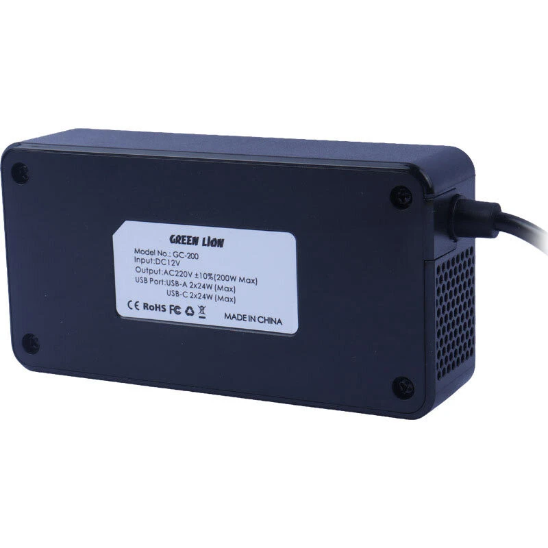 شارژر فندکی و چند راهی گرین لاین GC-200 QC3.0 PD 200W