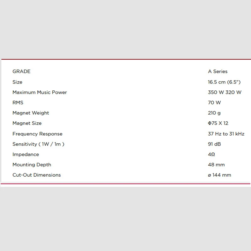 باند خودرو 6.5 اینچی پایونیر TS-A1678S توان 70 وات