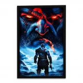 تابلو شاسی طرح Kratos God of War سایز 60*30 سانتی متر کد 2