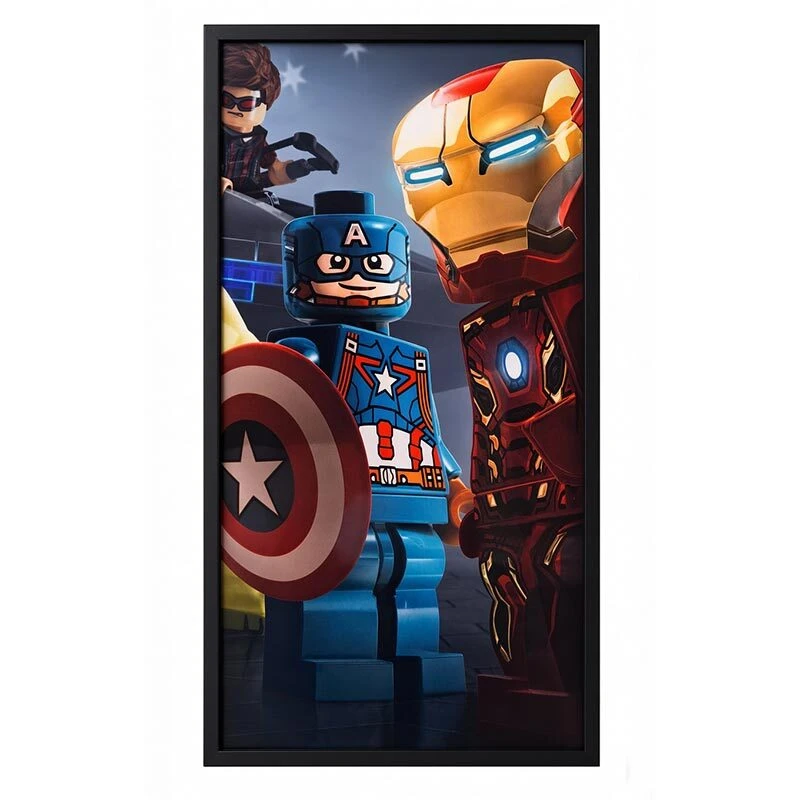 تابلو شاسی طرح Lego Avengers سایز 60*30 سانتی متر