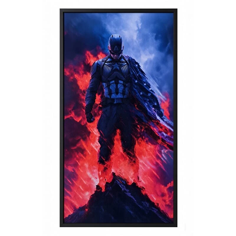 تابلو شاسی طرح Captain America سایز 60*30 سانتی متر